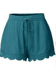 Women daily plain shorts