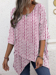 Crew Neck Casual Shirts & Tops