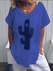Fashion Print Short sleeve Loose T-Shirts