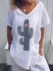 Fashion Print Short sleeve Loose T-Shirts