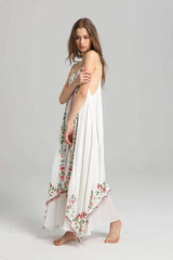 Fashion Print Vest Maxi Dresses