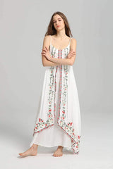 Fashion Print Vest Maxi Dresses