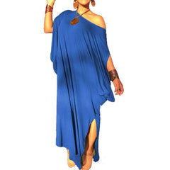 Casual Loose Vent Maxi Dresses