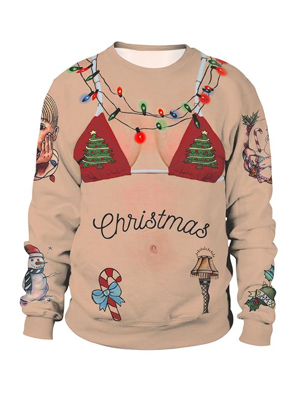 Plus Size Loose Woman Ugly Christmas Sweatshirts