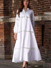 Fashion Pure Plus Lace Gored Maxi Dresses