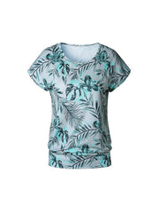 Casual Round Neckline Short Sleeve T-shirt