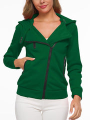 Casual Zipper Long Sleeve Sweatshirts