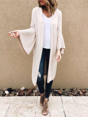 Fashion Mandarin sleeve Pocket Cardigan Coats