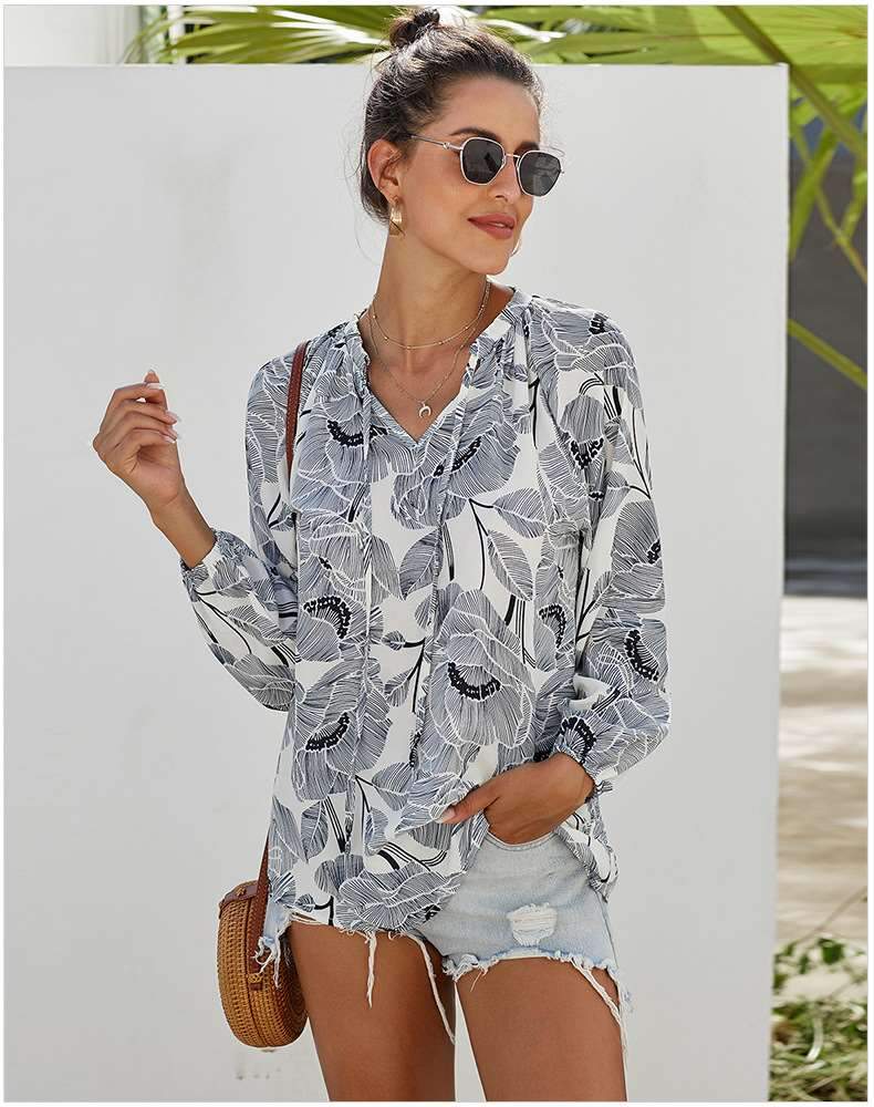 Fashion Loose Print Long sleeve Sweatshirts