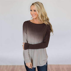 Casual Round neck Long sleeve T-Shirts