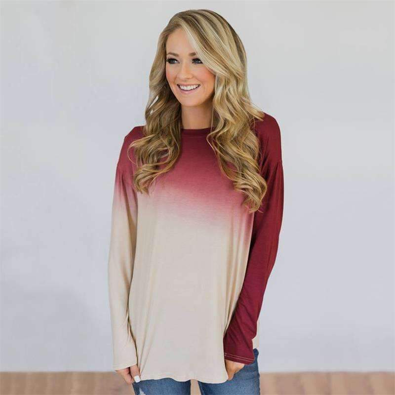 Casual Round neck Long sleeve T-Shirts