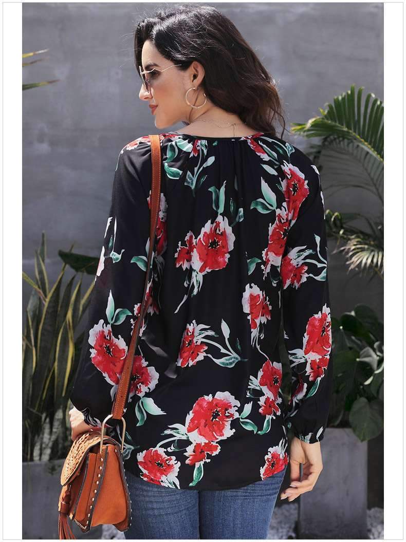 Fashion Loose Print Long sleeve Sweatshirts