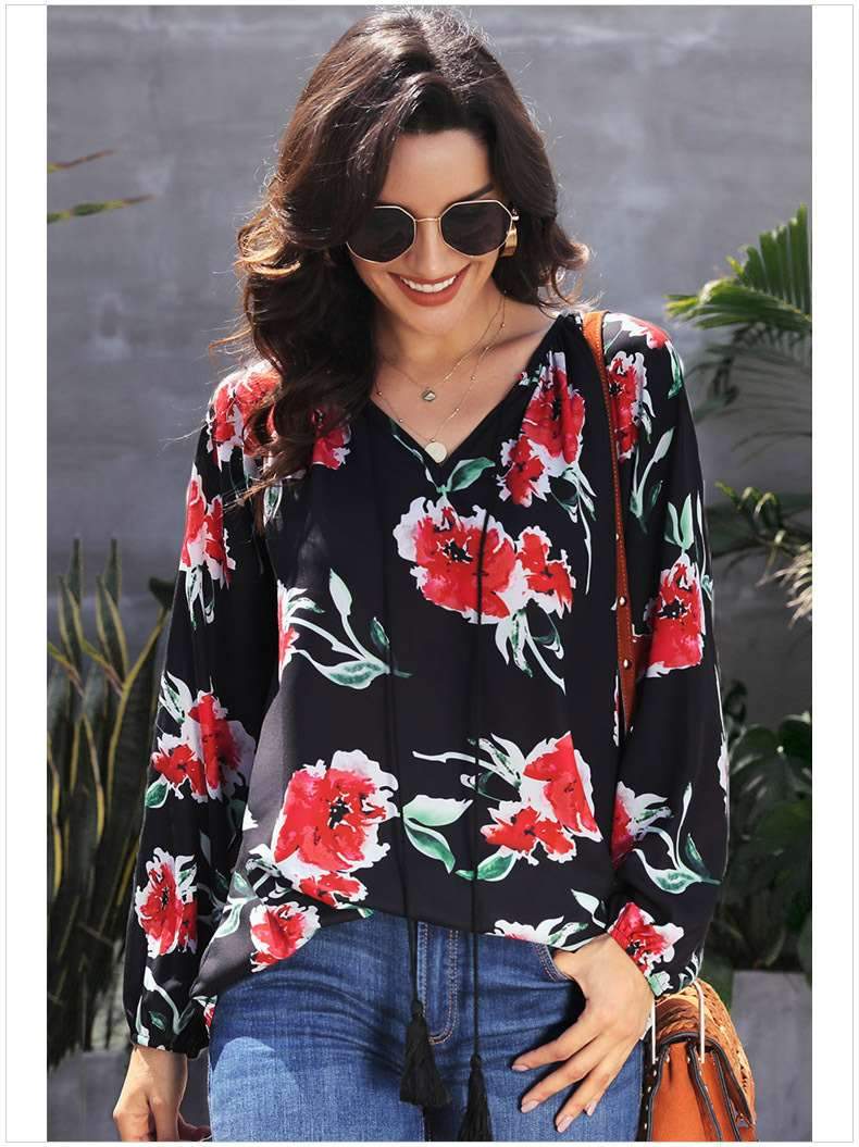 Fashion Loose Print Long sleeve Sweatshirts