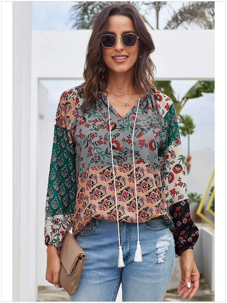 Fashion Loose Print Long sleeve Sweatshirts