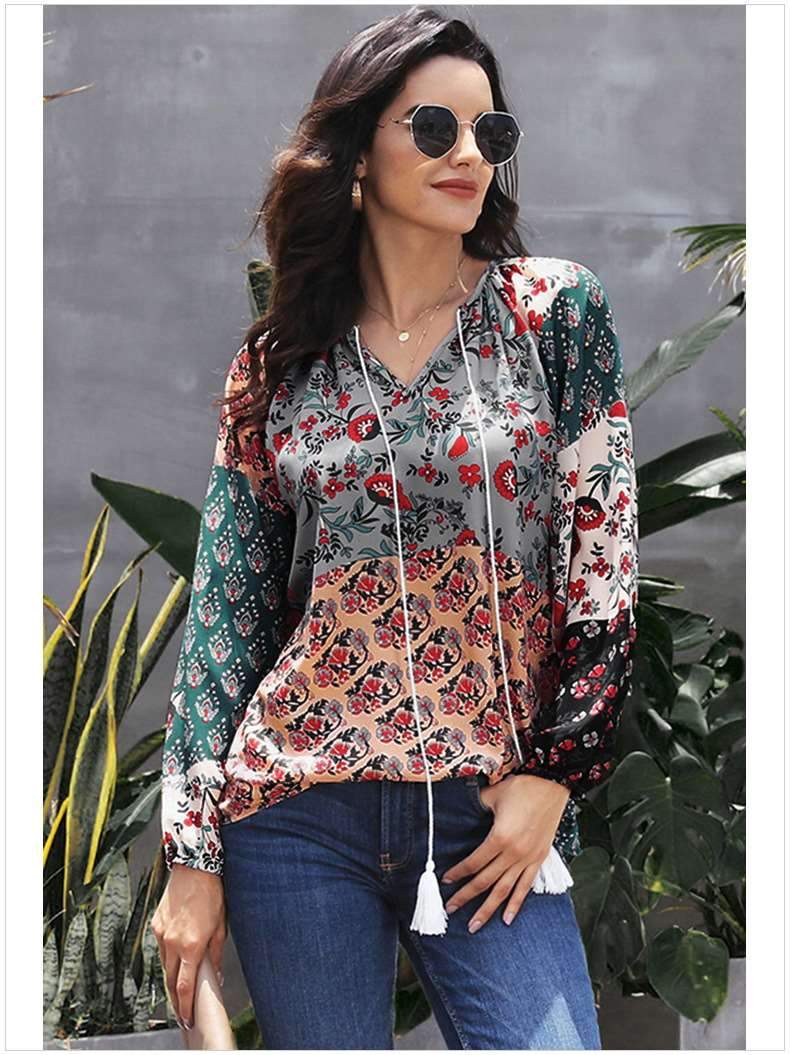 Fashion Loose Print Long sleeve Sweatshirts