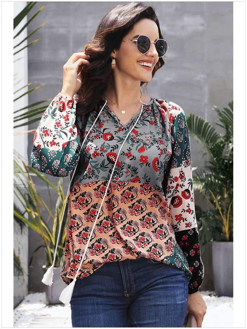 Fashion Loose Print Long sleeve Sweatshirts