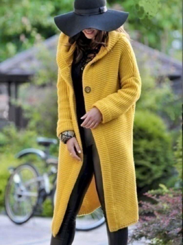 Casual Hoodies Pure Cardigan Coats