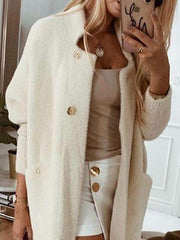 Fashion Pure Long sleeve Stand collar Coats