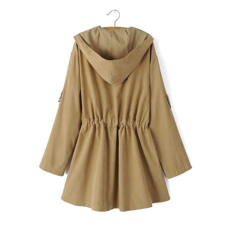 Fashion Pure Lacing Hoodies Coats