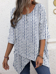 Crew Neck Casual Shirts & Tops