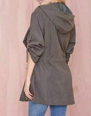 Fashion Pure Lacing Hoodies Coats
