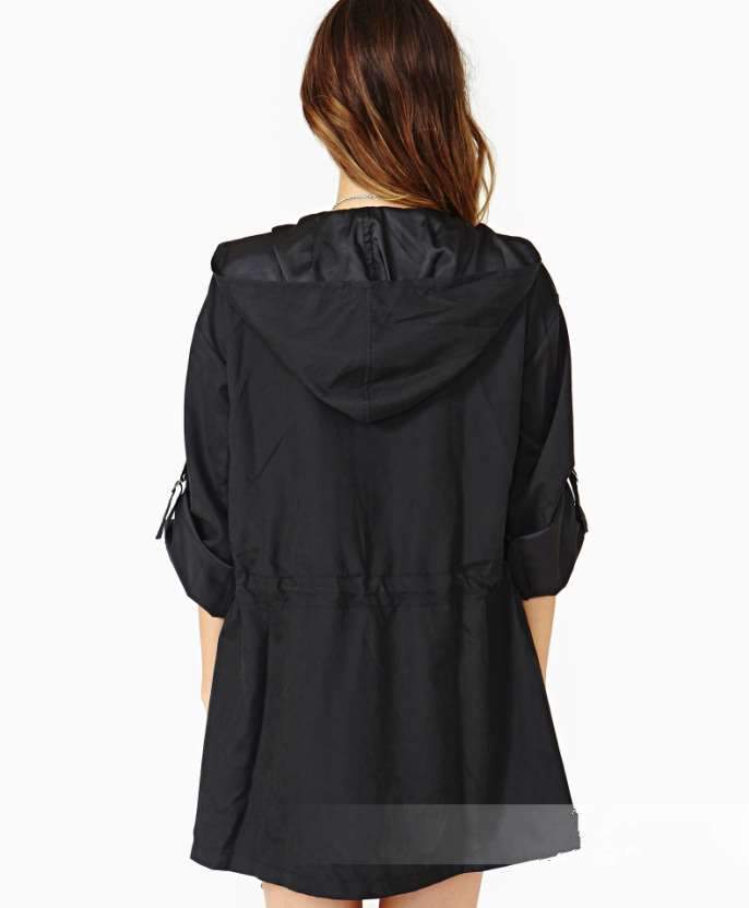 Fashion Pure Lacing Hoodies Coats