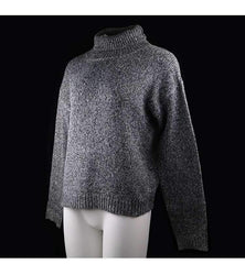Fashion Pure High collar Knit Long sleeve Sweaters