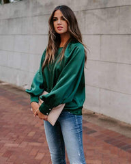 Pure Puff sleeve Round neck T-Shirts