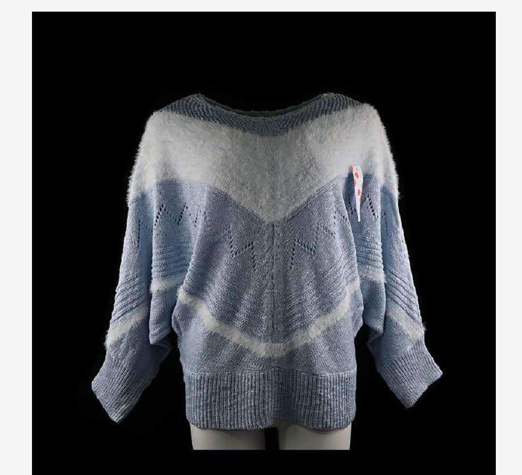 Loose Plush V neck Knit Plus Sweaters