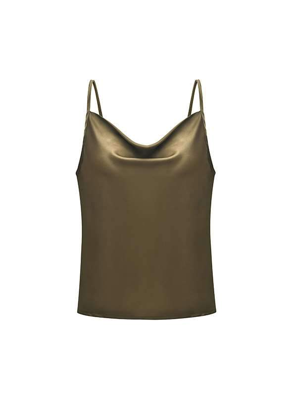 Chic Solid Color Adjustable Tank Top Gallus Sun-top Vests