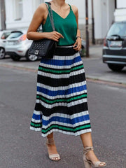 Fashion Loose Stripe Skirt