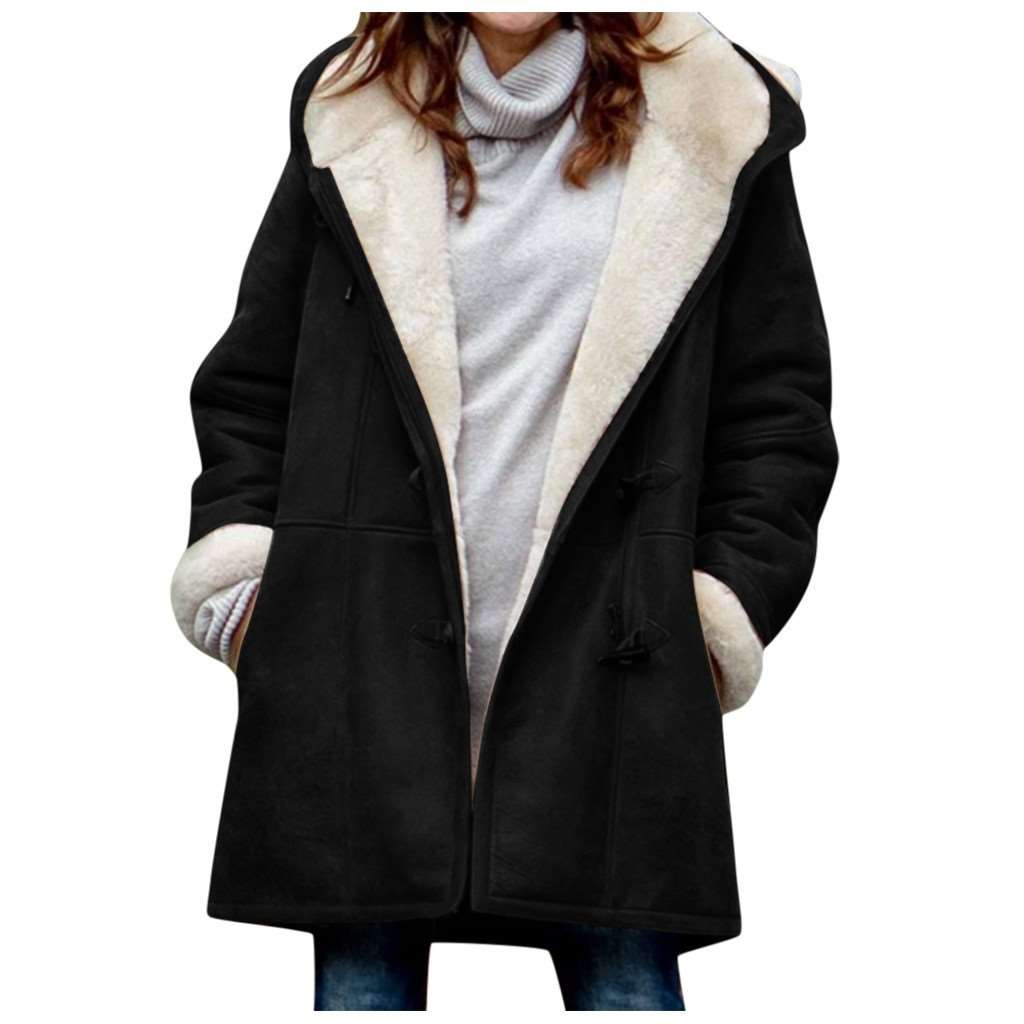 Fashion Casual Pure Plush Long sleeve Hoodie Coats