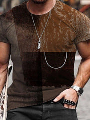 Men's Contrast Print T-shirt