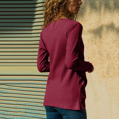 Fashion Pure Intersect  V neck Long sleeve  Knit Sweaters