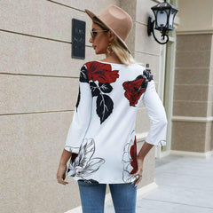 Fashion Print Round neck Long sleeve T-Shirts
