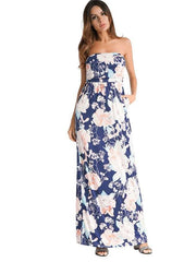 Sexy Print Vest Maxi Dresses