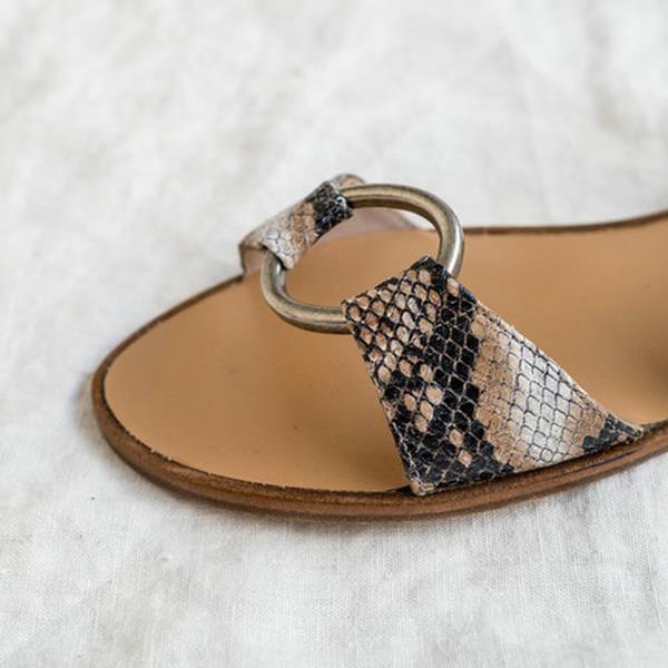 Comfortable flat Peep Toe casual chic sandals