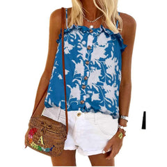 Fashion Print Vest Falbala T-Shirts