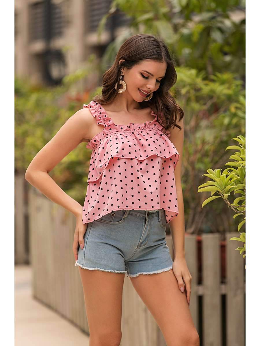 Fashion Casual Vest Falbala T-Shirts