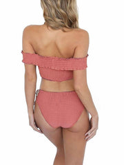 Sexy Cross Strap Two-piece Bikini Suit Swimwear