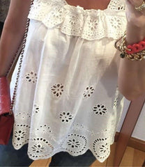Fashion Pure Lace Hollow out Vests