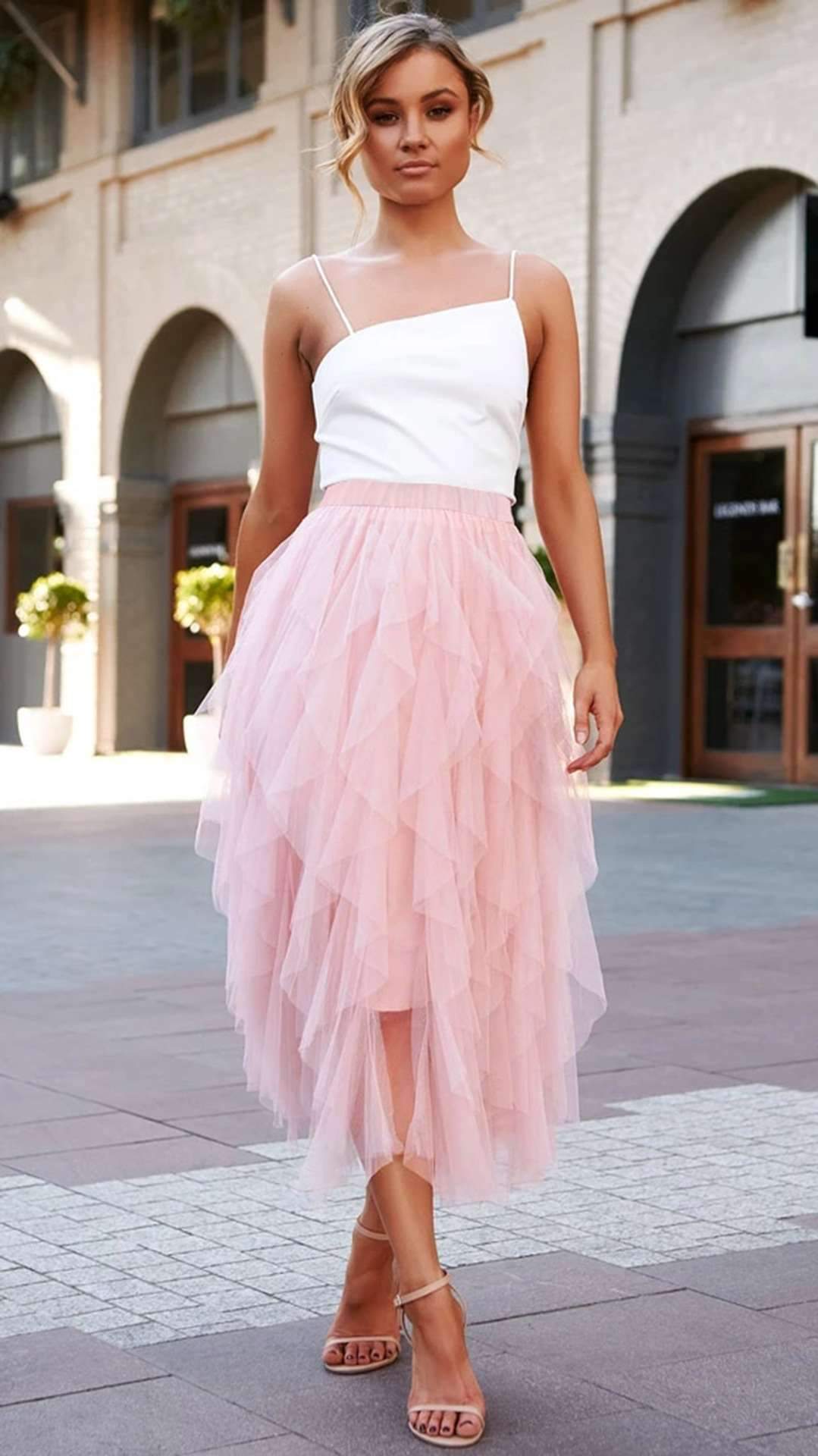 Fashion Pure Grenadine Bubble Skirts