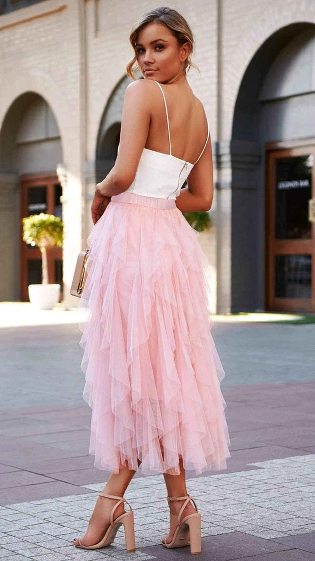 Fashion Pure Grenadine Bubble Skirts