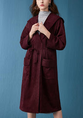 New Autumn Women Pure  long   Hat  Trench Coats