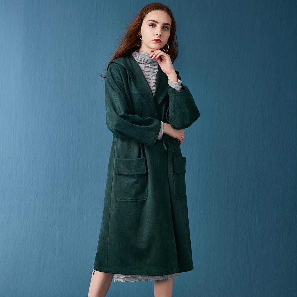 New Autumn Women Pure  long   Hat  Trench Coats