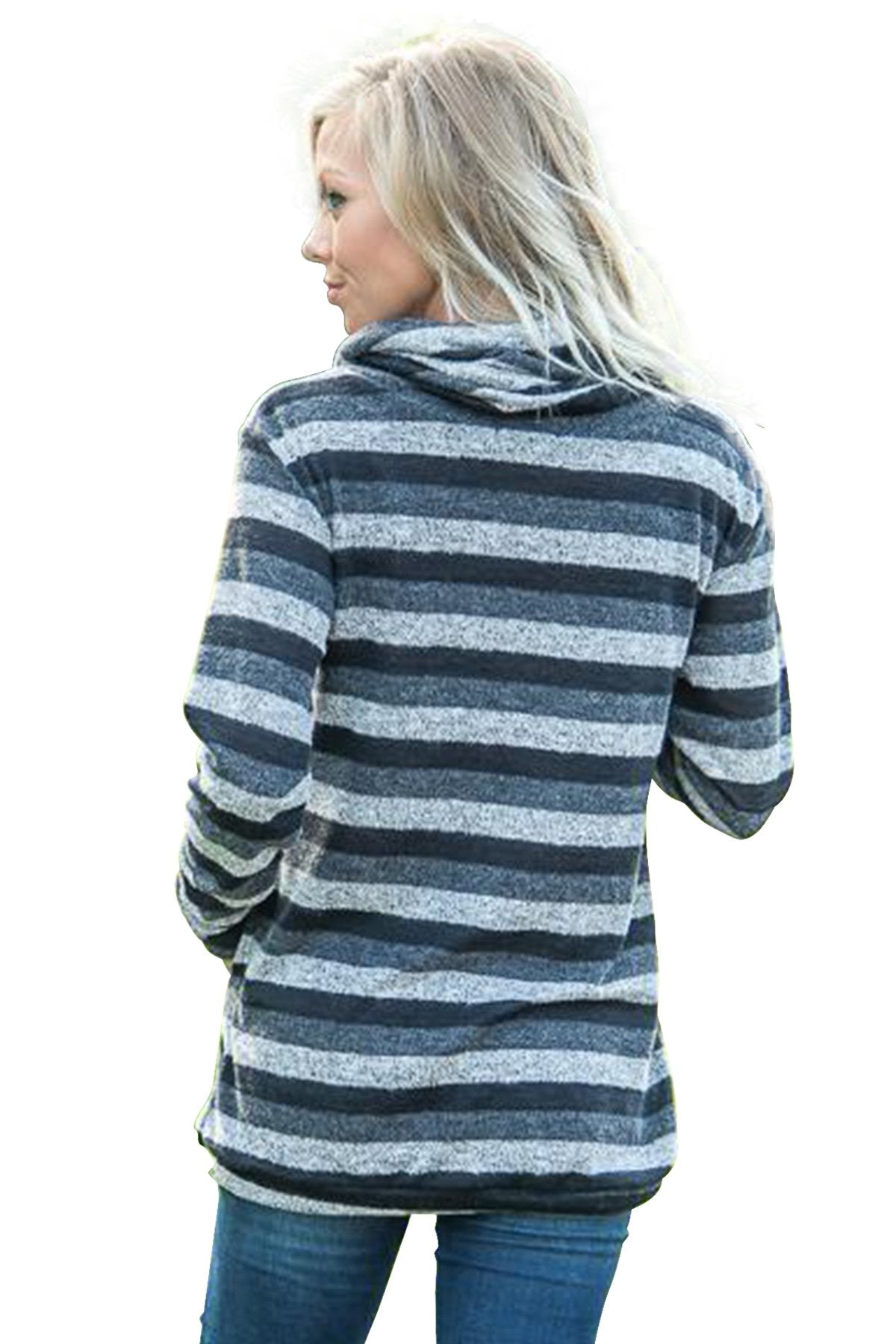 New Women Multicolor stripes Hoodies