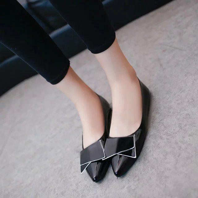 Woman Butterfly Breathable Slip-On Soft Dress Flats