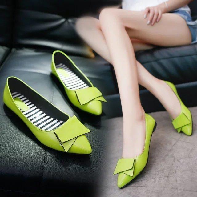 Woman Butterfly Breathable Slip-On Soft Dress Flats