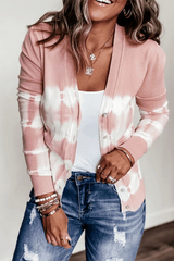 Casual Tie Dye Buckle Cardigans(6 Colors)