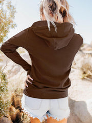 Zip Up Pocket Side Hooded Jacket